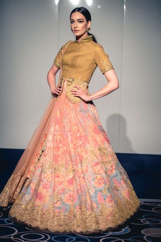 A model shows Sulakshana new work