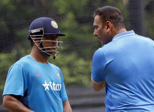  Indian captain M S Dhoni during an ICC World Cup - 2015 practice session at Adelaide Oval in Adelaide, Australia on Feb 14, 2015. (Photo: IANS)