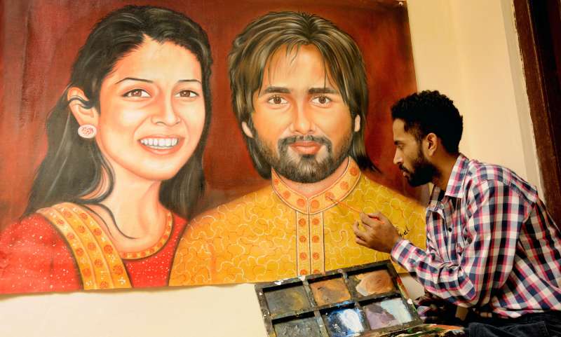 A fan pays his tribute - Shahid Kapoor marries Delhi girl Mira Rajput