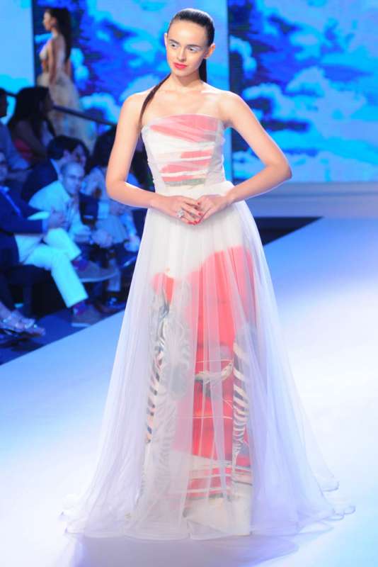 Designer Gauri and Nainika's Show at the BMW India Bridal Fashion Week in New Delhi,