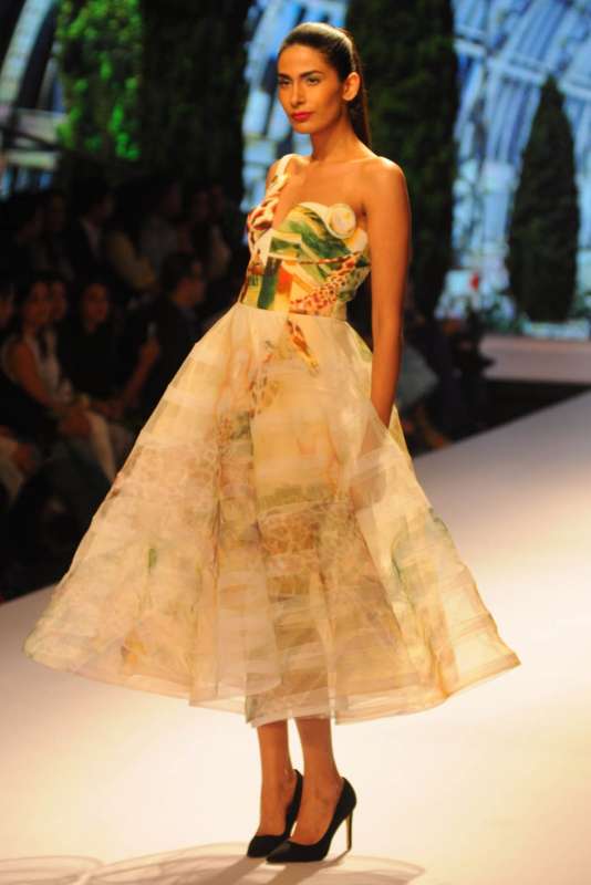 Designer Gauri and Nainika's Show at the BMW India Bridal Fashion Week in New Delhi,