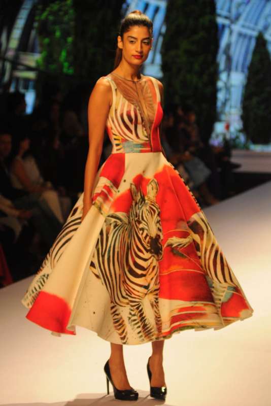 Designer Gauri and Nainika's Show at the BMW India Bridal Fashion Week in New Delhi,