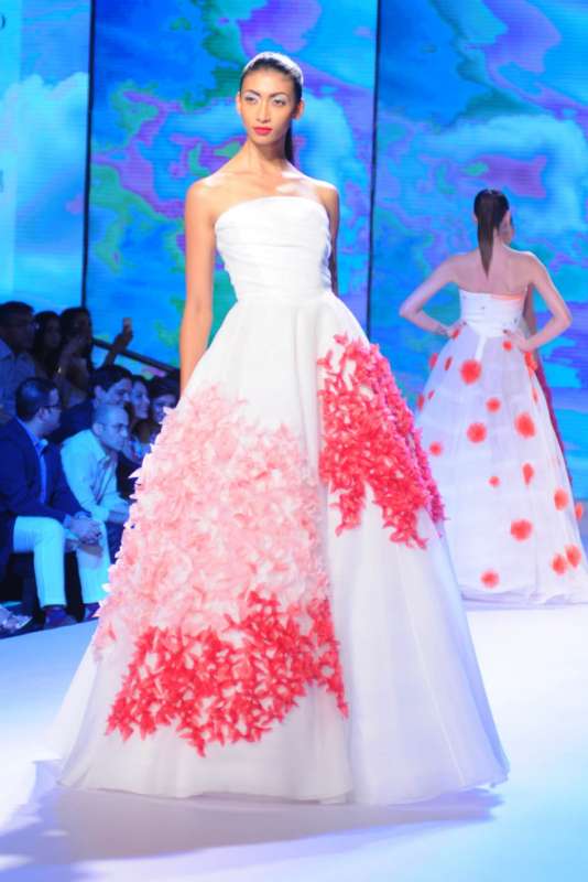 Designer Gauri and Nainika's Show at the BMW India Bridal Fashion Week in New Delhi,