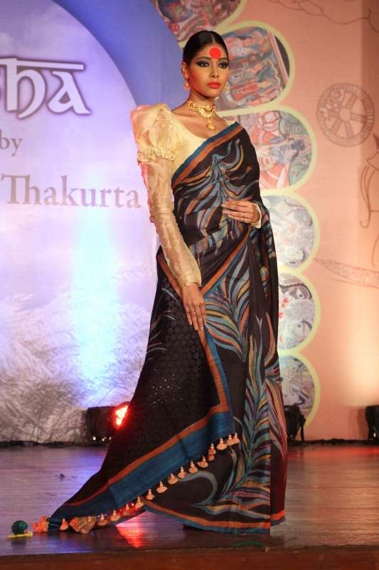 Models showcase fashion designer Santanu Guha Thakurta's creations in Kolkata