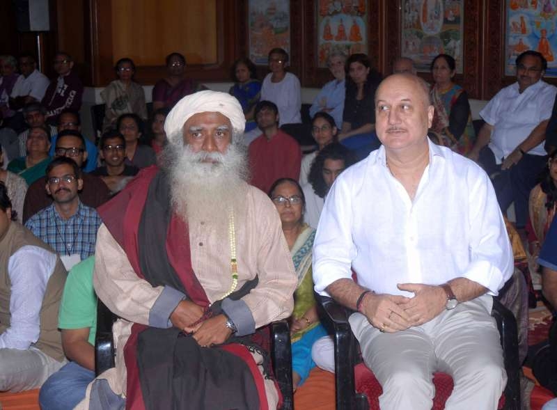 Sadhguru with Anupam Kher