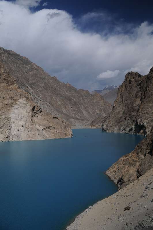 Photo  shows the scenery of Attabad Lake in northern Pakistan's Hunza.