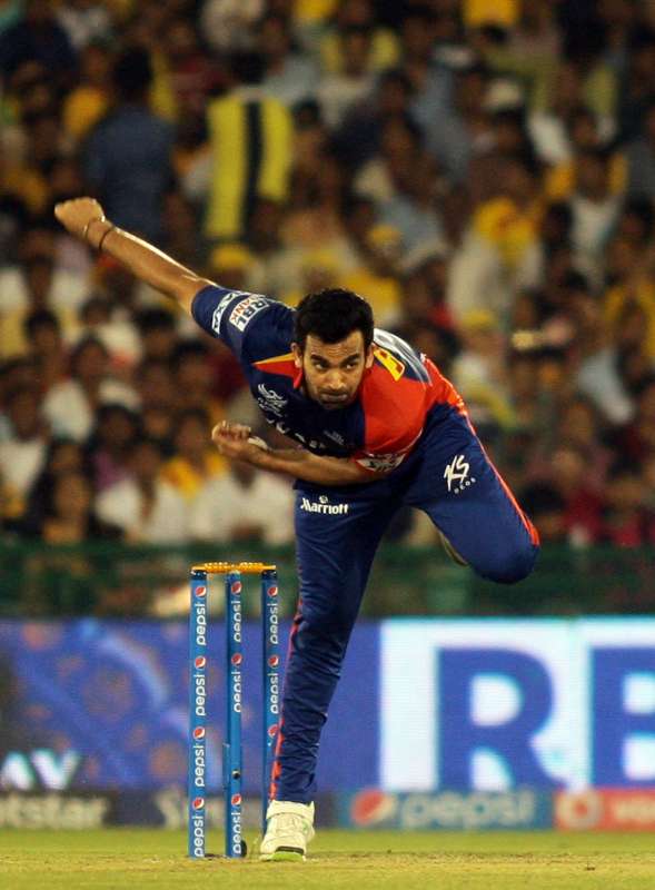 Zaheer Khan in action