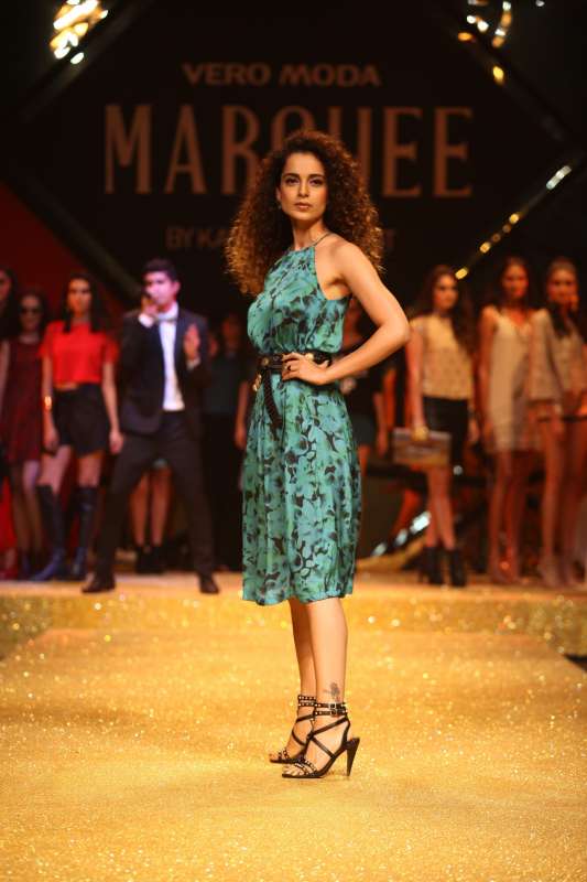 Actress turned designer Kangana Ranaut turns showstopper at the VERO MODA MARQUEE collection launch event