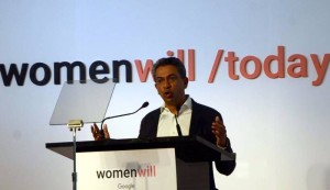 Rajan Anandan, vice president, South East Asia and India, Google addressing during the launch of Google Arts & Culture platform in Mumbai on Nov. 19, 2016. (Photo: Sandeep Mahankal/IANS)