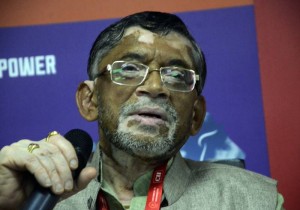 Mumbai:  Union Textile Minister Santosh Kumar Gangwar addresses at the Seminar on âShowcasing Indiaâs Strengths Across the Value Chainâ, during the Make in India week function, in Mumbai on Feb 18, 2016. (Photo: IANS)